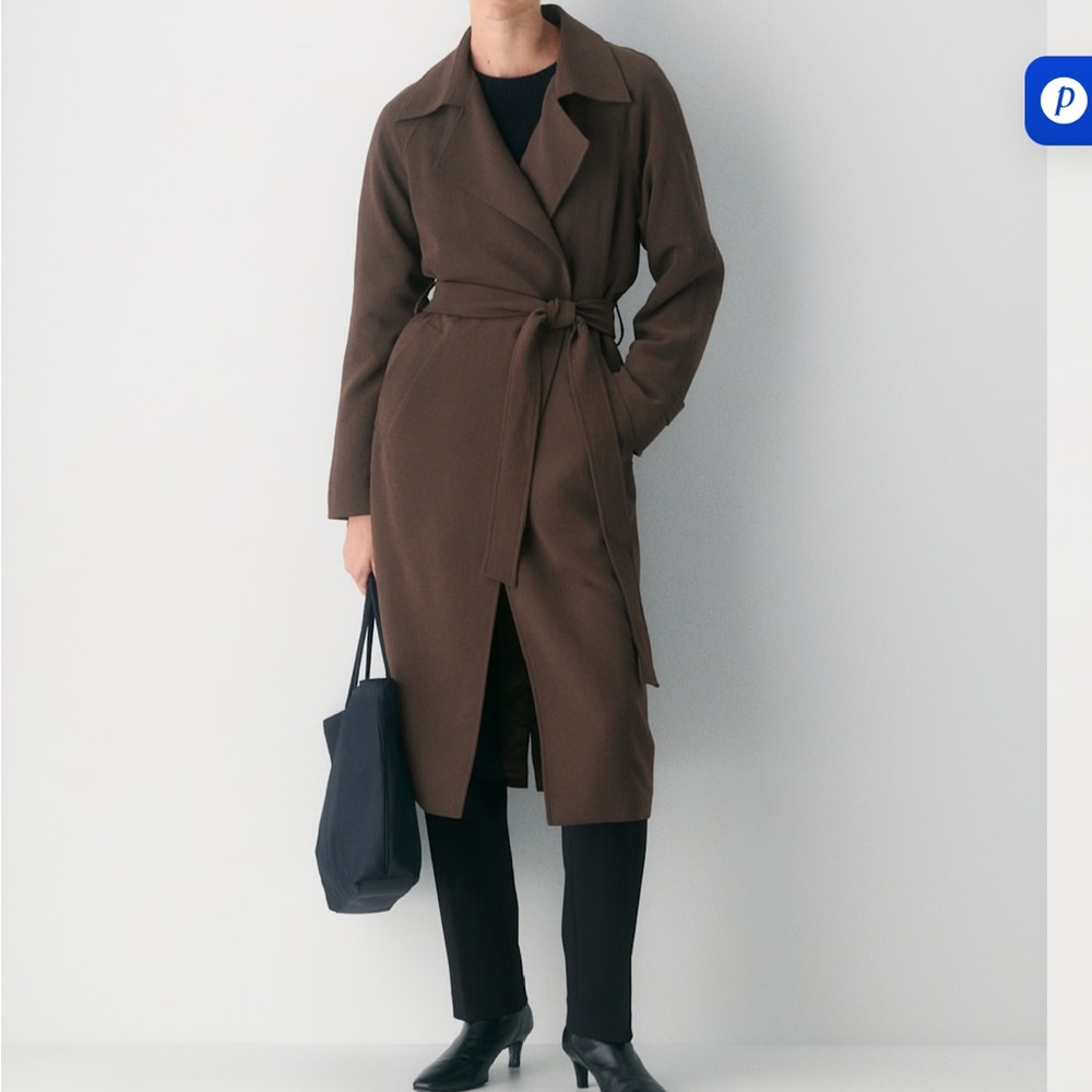 Aritzia Chocolate Brown Trench Coat
